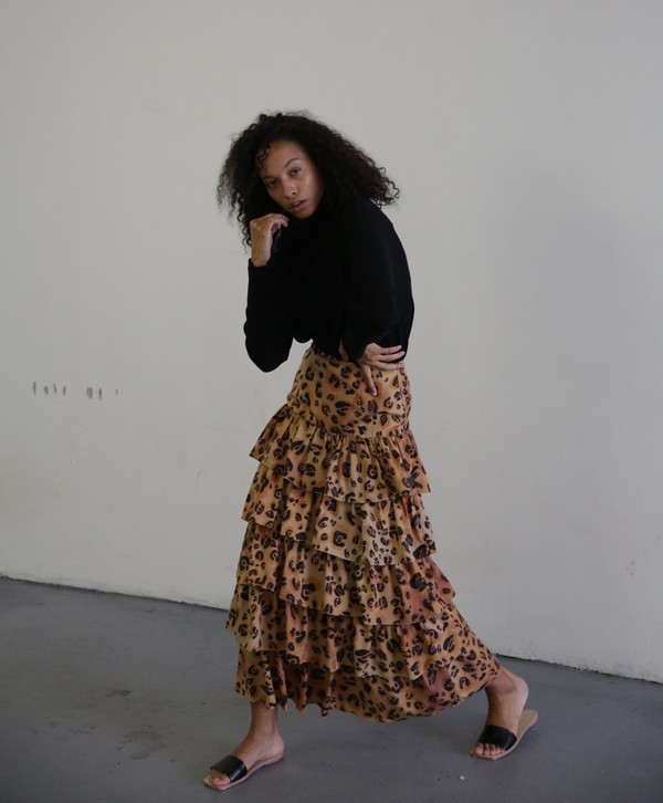 MARA HOFFMAN MARZIA SKIRT - LEOPARD MARA HOFFMAN MARZIA SKIRT - LEOPARD