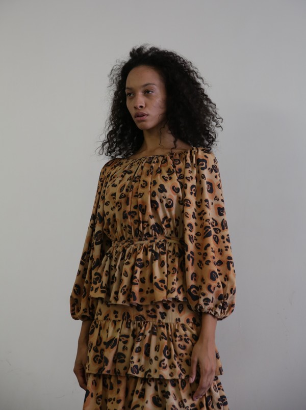 MARA HOFFMAN MAUD TOP - LEOPARD MARA HOFFMAN MAUD TOP - LEOPARD