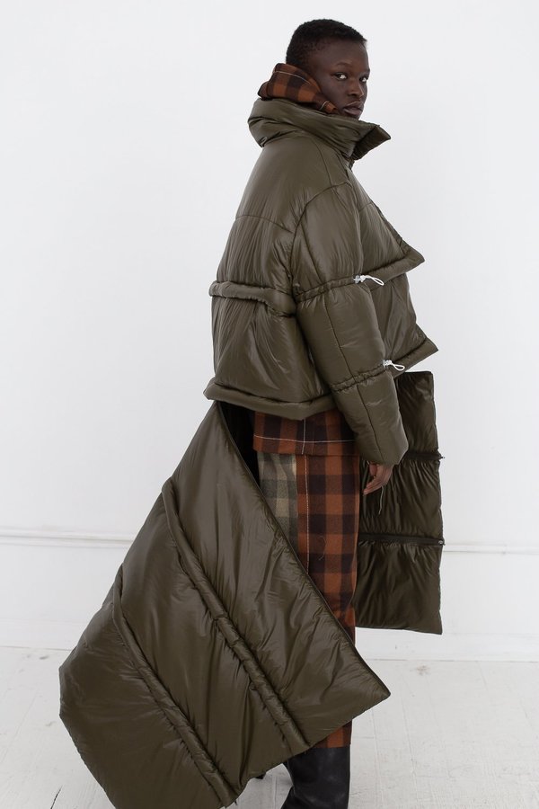 AVN Puffer Coat - Military Green 