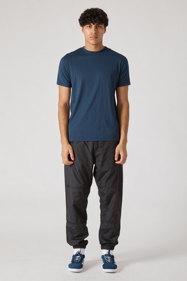 Sunspel Short Sleeve Crew Neck T-Shirt - Navy Sunspel Short Sleeve Crew Neck T-Shirt - Navy