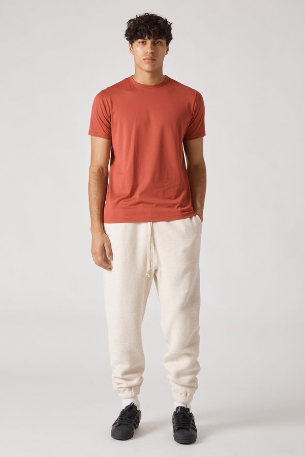 Sunspel Short Sleeve Crew Neck T-Shirt - Scarlet Sunspel Short Sleeve Crew Neck T-Shirt - Scarlet