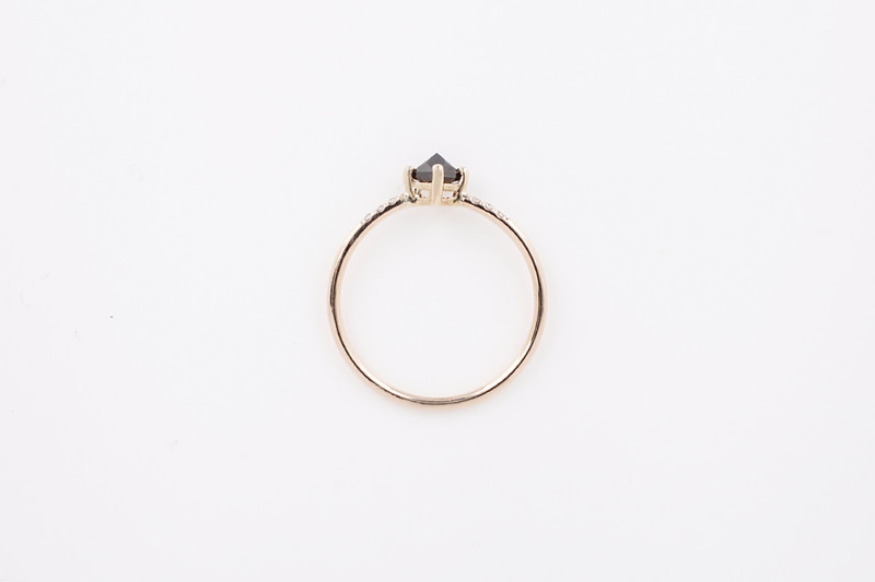 Jennie Kwon Designs Black Diamond Equilibrium Point Ring
