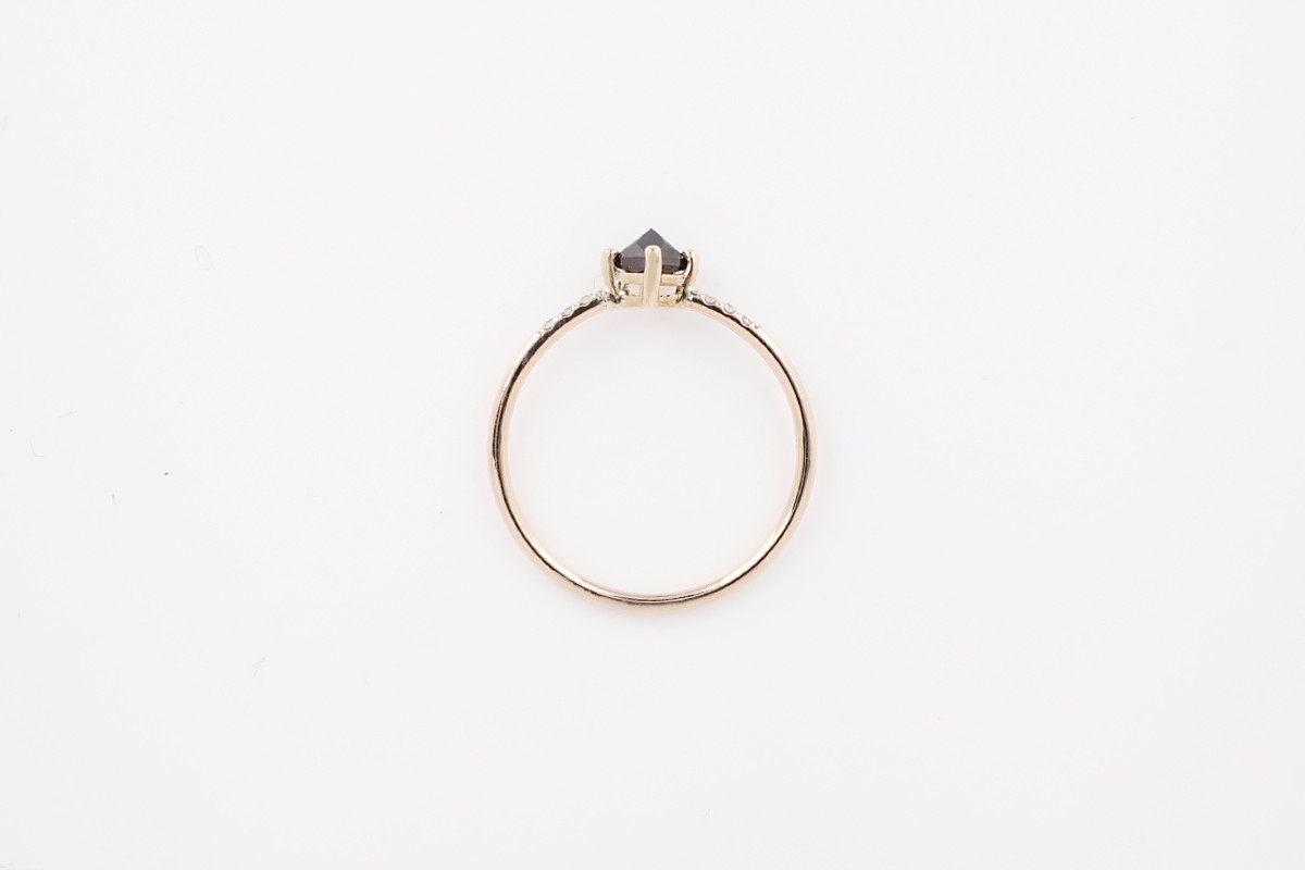 Jennie Kwon Designs Black Diamond Equilibrium Point Ring - Image 3 of 4