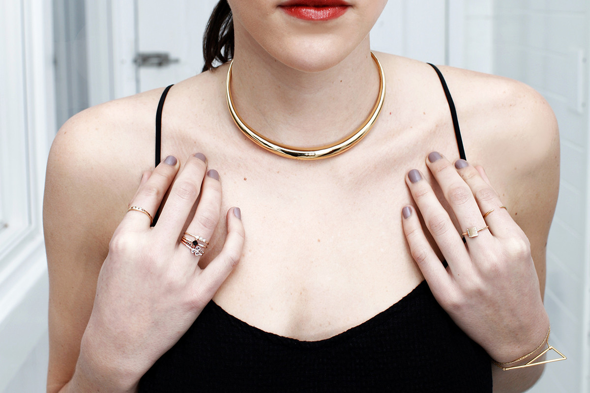 Jennie Kwon Designs Black Diamond Equilibrium Point Ring - Image 4 of 4