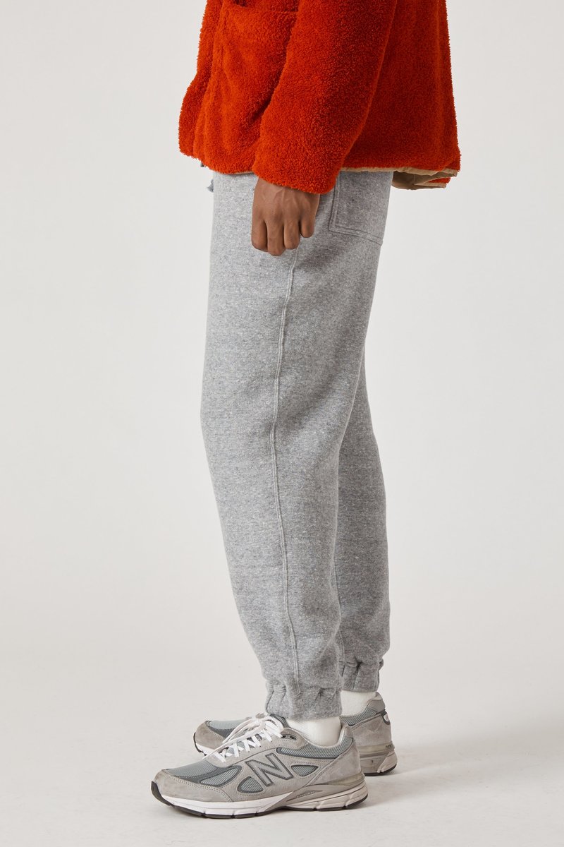 TS(S) Cotton Lyocell Double Brushed Jersey Sweat Pants - Gray