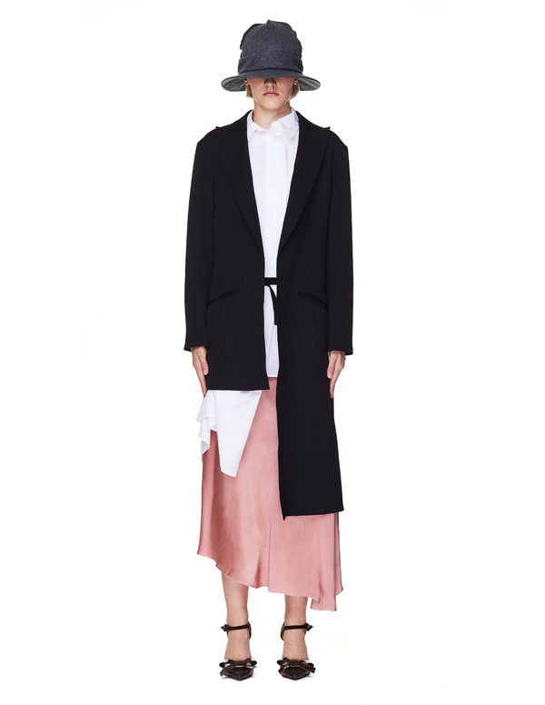 Yohji Yamamoto Asymmetric Wool Jacket - Black Yohji Yamamoto Asymmetric Wool Jacket - Black