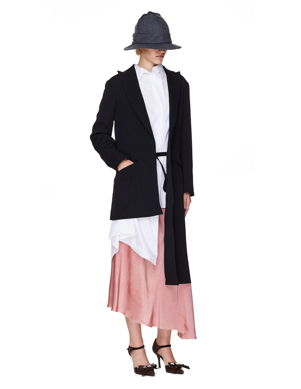 Yohji Yamamoto Asymmetric Wool Jacket - Black Yohji Yamamoto Asymmetric Wool Jacket - Black