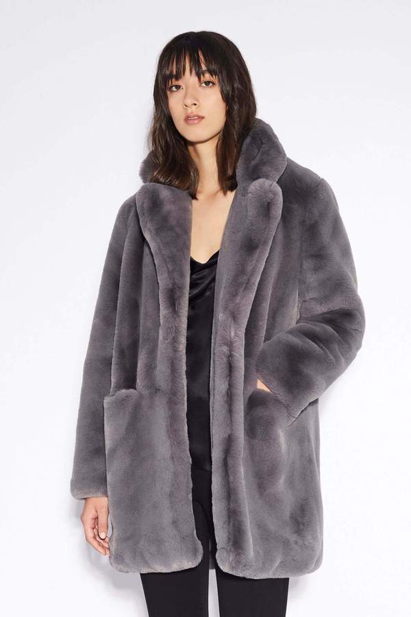 APPARIS Sophie Faux Fur Coat - Carbon APPARIS Sophie Faux Fur Coat - Carbon