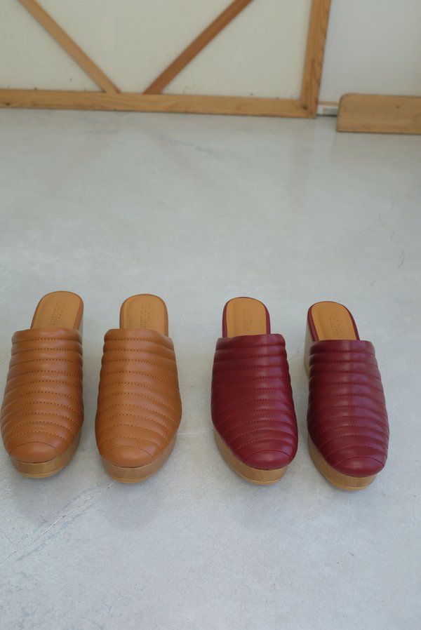 Beklina Ribbed Clog - Blood Beklina Ribbed Clog - Blood