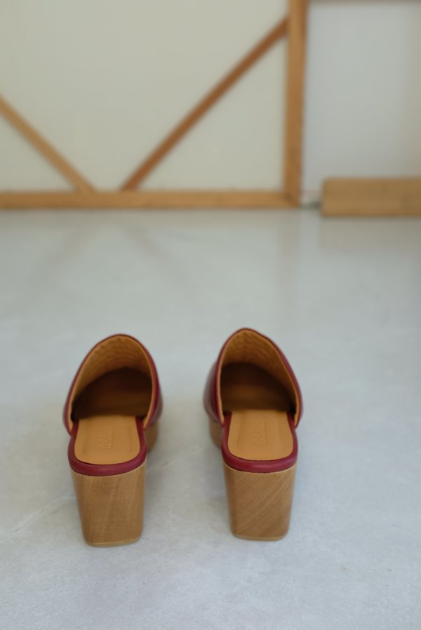Beklina Ribbed Clog - Blood Beklina Ribbed Clog - Blood