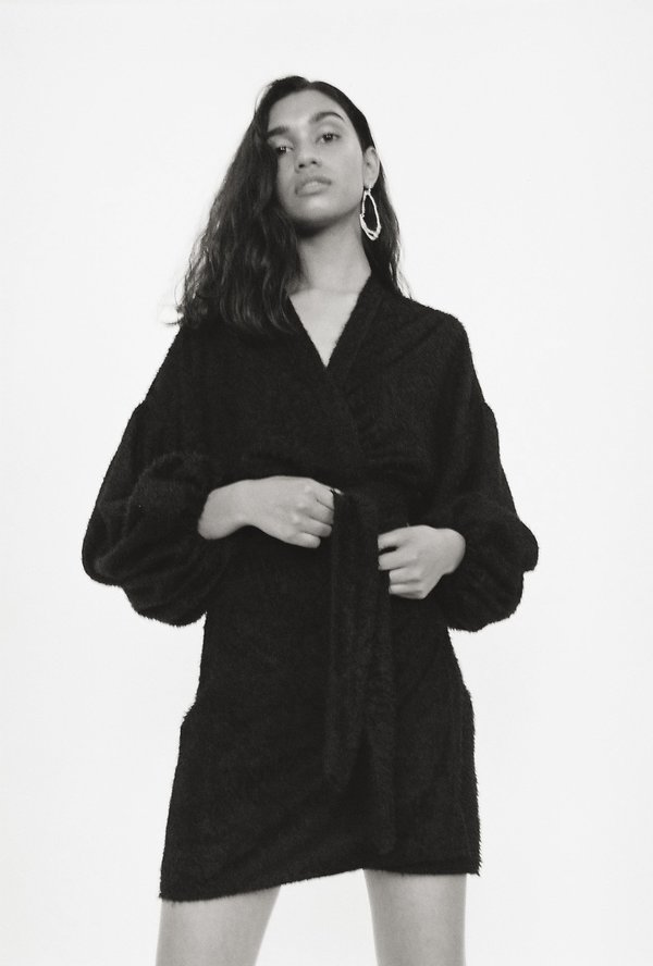 BEFORE MARCH Isabel Mini Wrap Dress - Black BEFORE MARCH Isabel Mini Wrap Dress - Black
