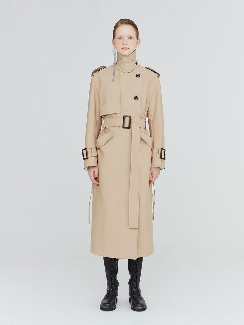 how to tie a burberry trench coat