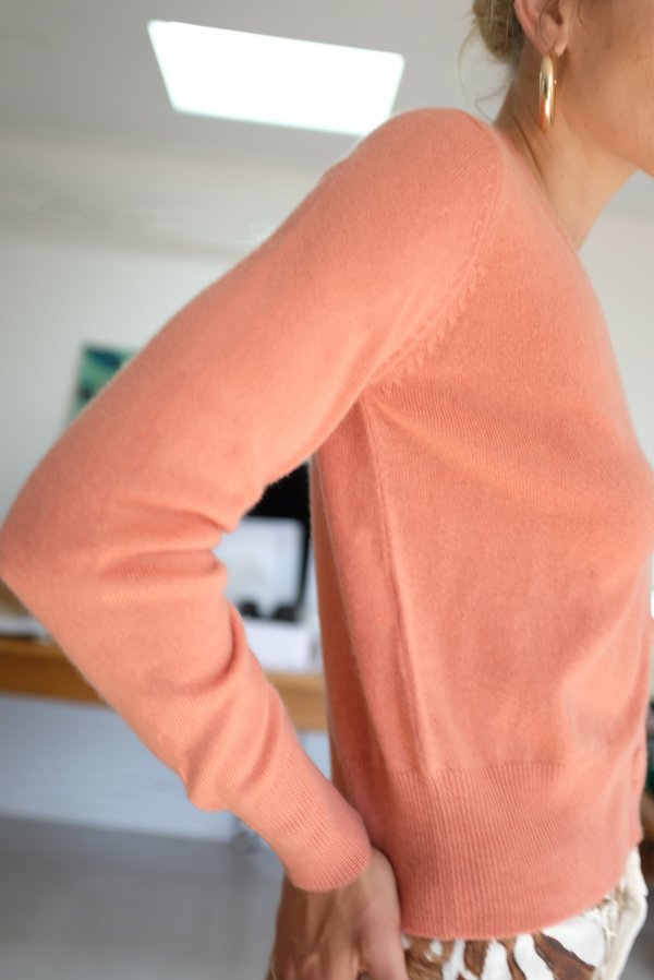 Beklina Cashmere Cardigan - Apricot Beklina Cashmere Cardigan - Apricot