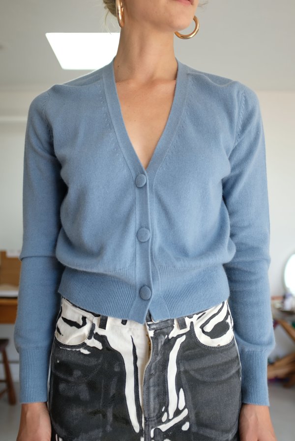 Beklina Cashmere Cardigan - Denim Beklina Cashmere Cardigan - Denim