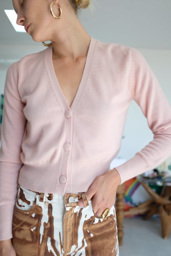 Beklina Cashmere Cardigan - Petal Beklina Cashmere Cardigan - Petal