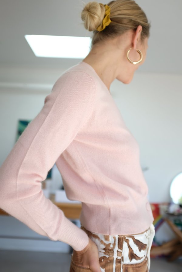 Beklina Cashmere Cardigan - Petal Beklina Cashmere Cardigan - Petal