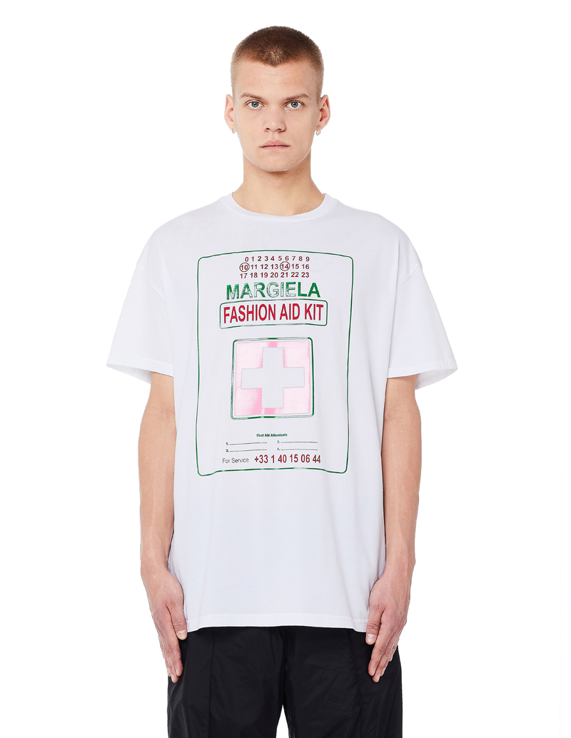 Maison Margiela Cotton Fashion Aid Kit T-Shirt - White | Garmentory
