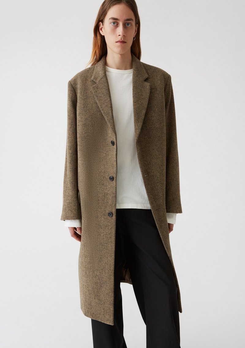 Hope Area Coat - Beige Herringbone