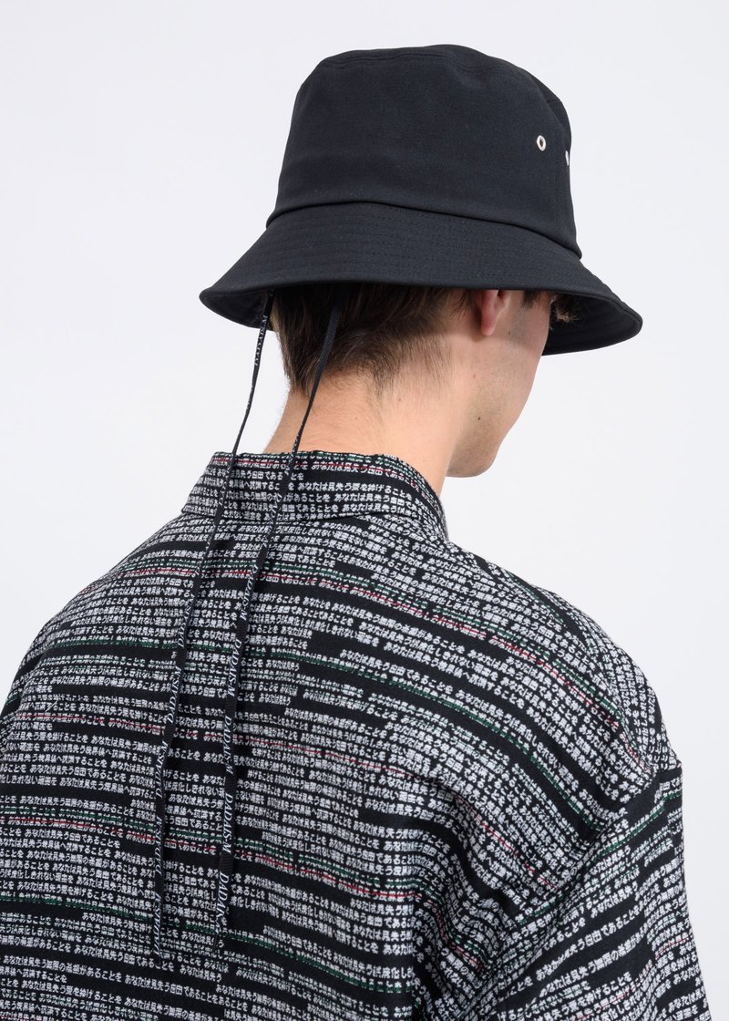 帽子 DADA Embroidery Bucket Hat Christian Dada DADA Embroidery Bucket Hat - Black | Garmentory