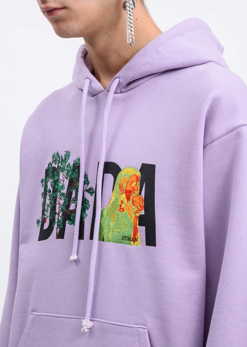 Christian Dada DADA Logo Embroidery Hoodie - Lavender | Garmentory
