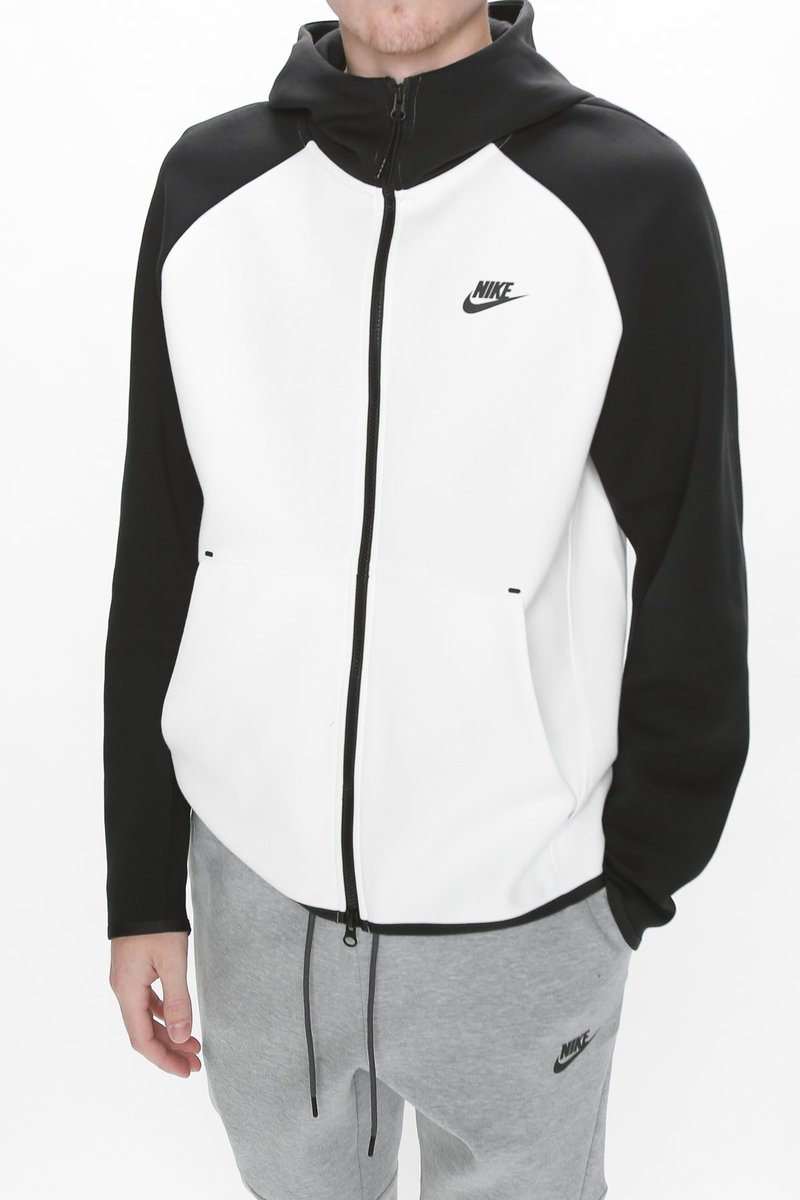 早い者勝ち　確実正規品　白タグ　nike tech fleece ナイキ Nike Sportswear Tech Fleece Hoodie & Joggers Set White/Black