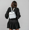 KARA Small Backpack in Pebble Leather - Thumbnail 3