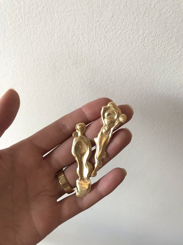 BEFORE MARCH Landslide earrings - gold BEFORE MARCH Landslide earrings - gold