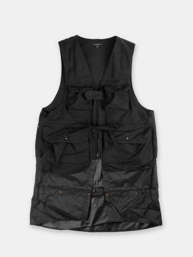 Engineered Garments GAME VEST サイズM Engineered Garments Cotton Double Cloth Game Vest - Black | Garmentory