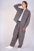 FOUR HORSEMEN Plaid Wool Suit Pant - Brown - Thumbnail 2