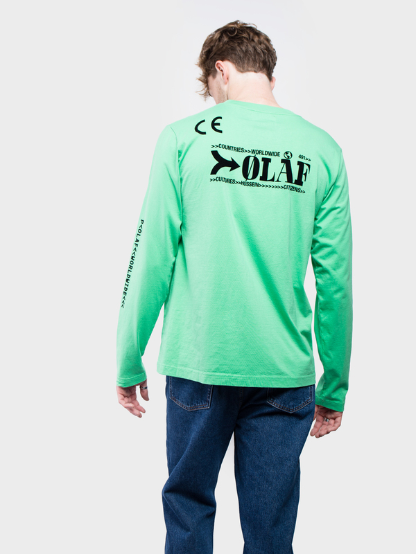 Waffle tee olaf hussein longsleeve OLAF Olaf Waffle Knit Polo Offwhite