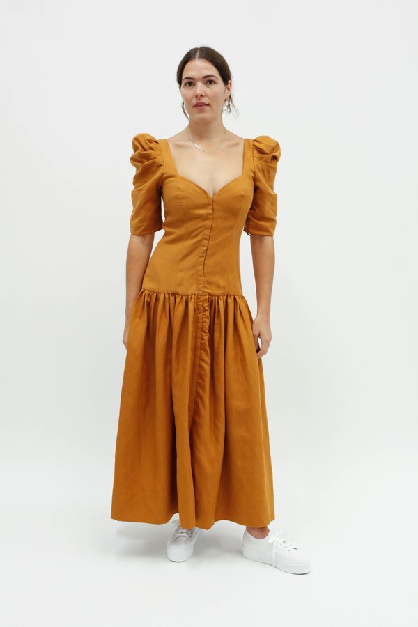 Mara Hoffman Phaedra Dress - Khaki | Garmentory