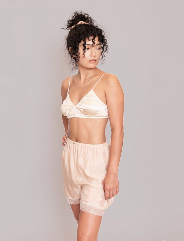 Botanica Workshop Cupro Vegan Silk Billie Midi Shorts - Rosato Botanica Workshop Cupro Vegan Silk Billie Midi Shorts - Rosato