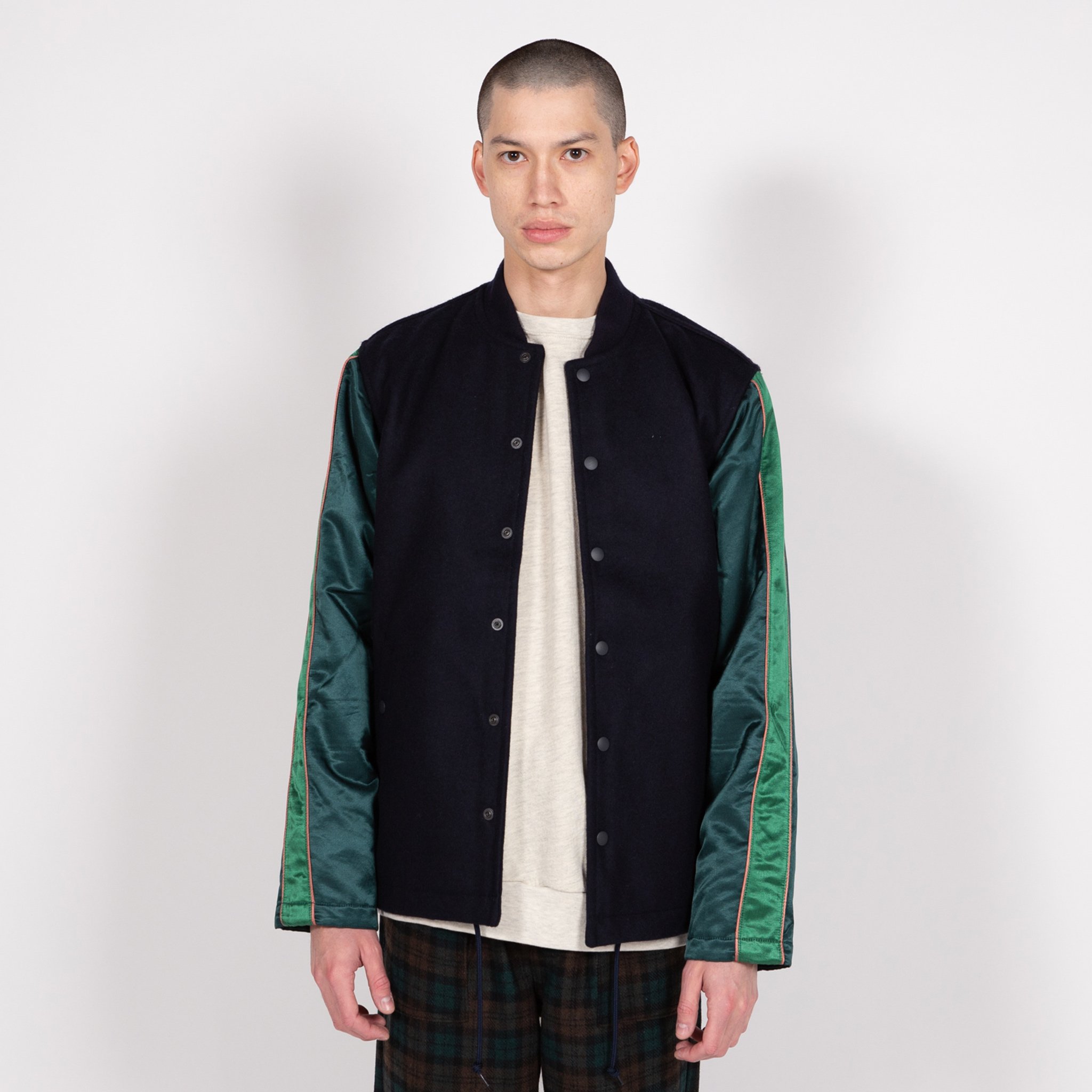 Pallet Life Story Award Jacket Navy/Green Garmentory