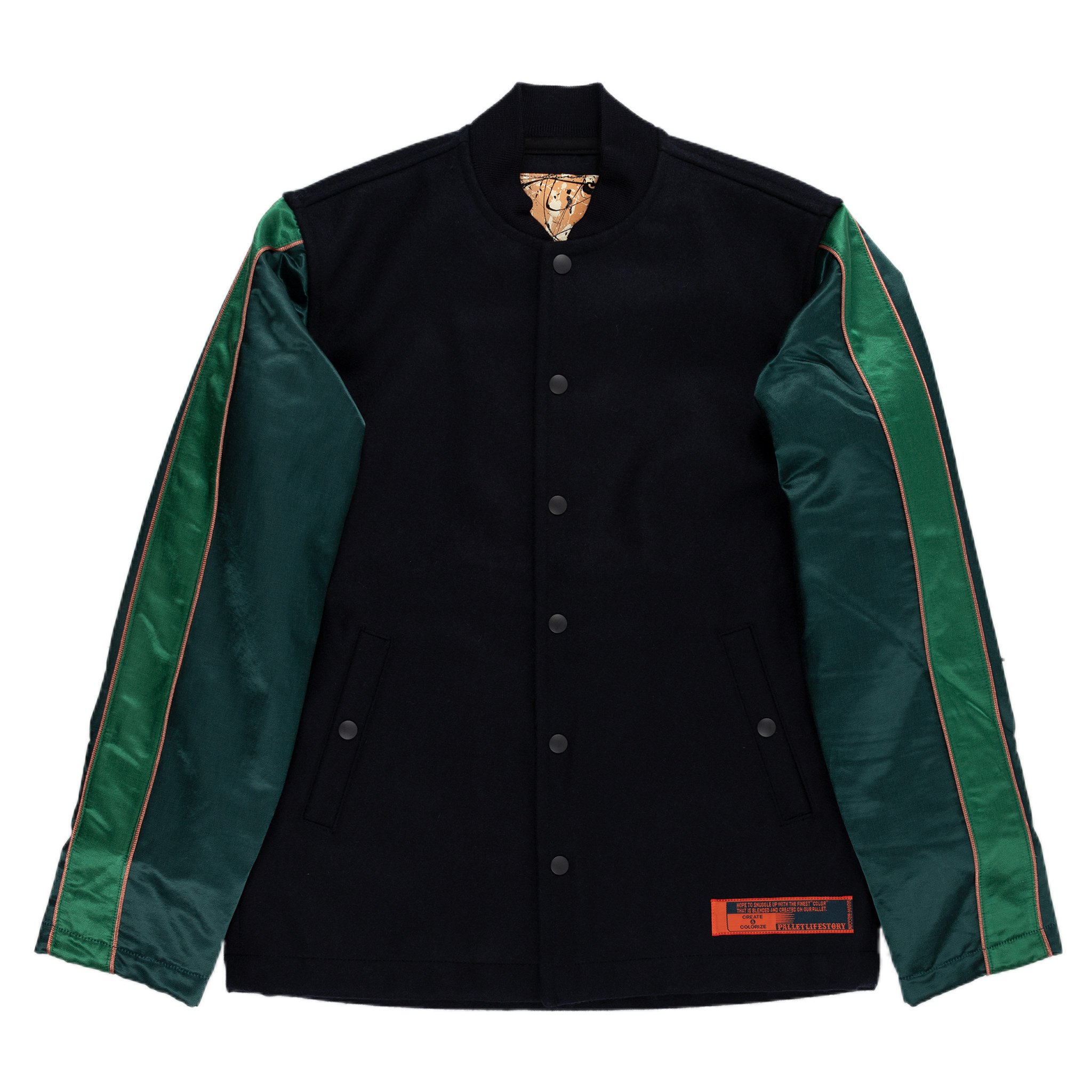 Pallet Life Story Award Jacket Navy/Green Garmentory