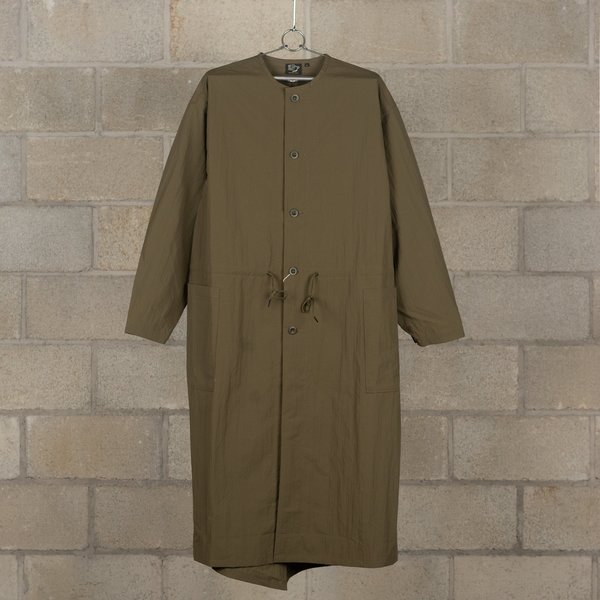 Orslow No Collar Coat - Army | Garmentory