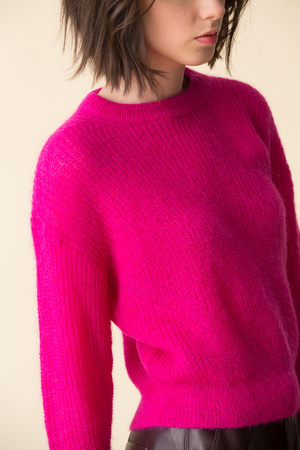 Veronica Beard Melinda Crew Neck - pink 