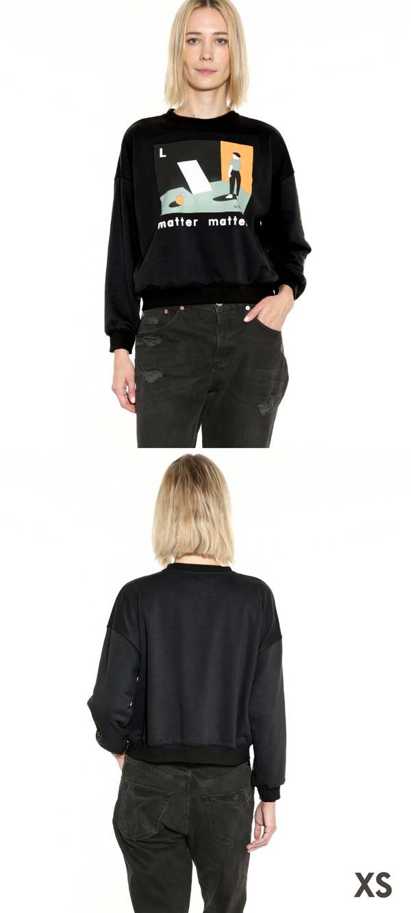 MATTER MATTERS The L is for Look sweatshirt - Black MATTER MATTERS The L is for Look sweatshirt - Black