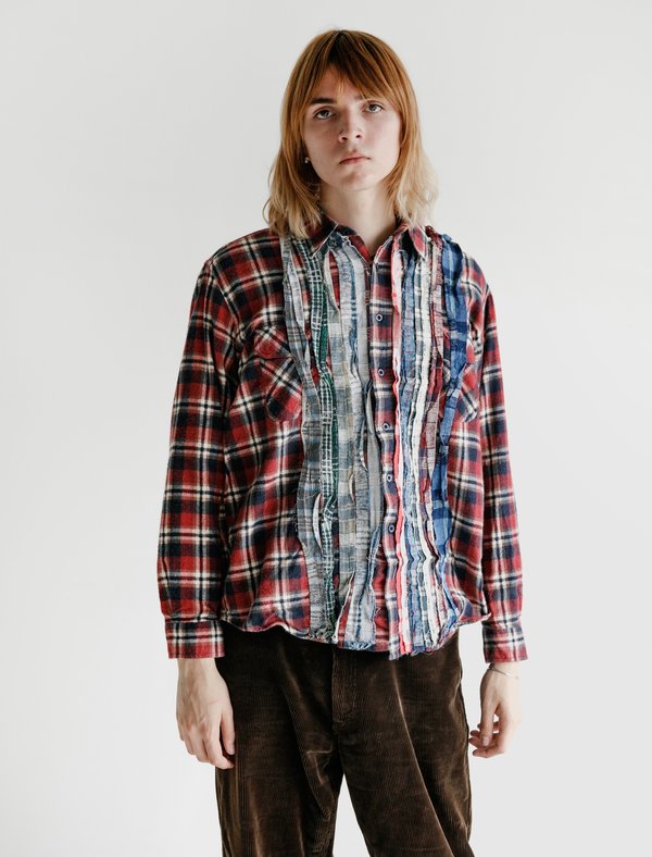 Needles Rebuild Flannel Ribbon Shirt | Garmentory