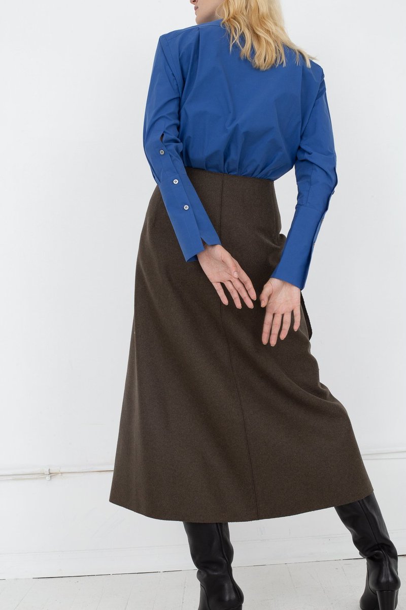 Studio Nicholson Hiro Skirt - Forest Green | Garmentory 