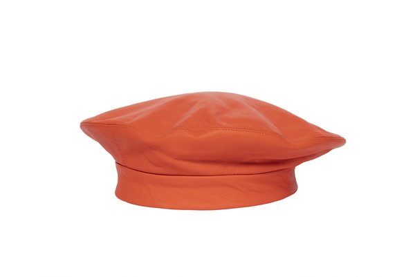 Clyde Lambskin Beret - Satsuma Clyde Lambskin Beret - Satsuma