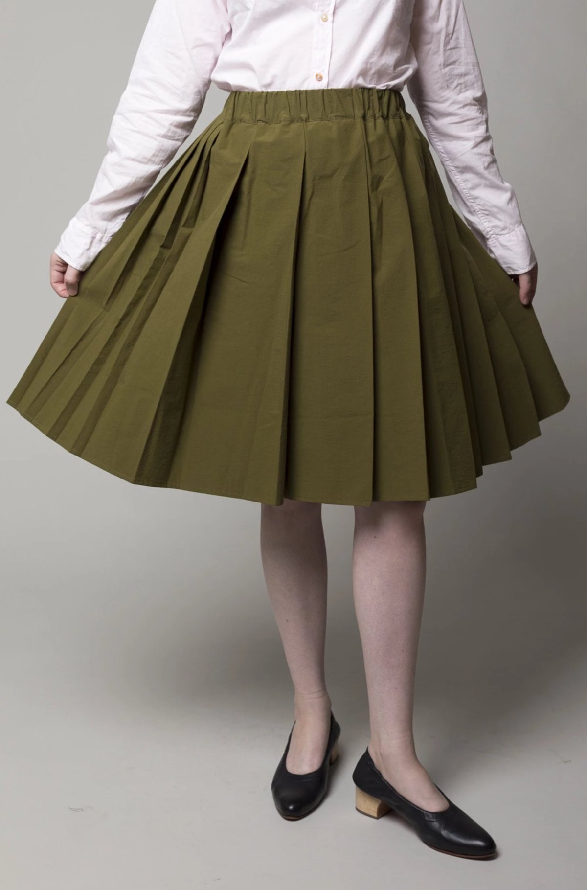 A Punto B Pleated Skirt - Grass Green - Image 2 of 4
