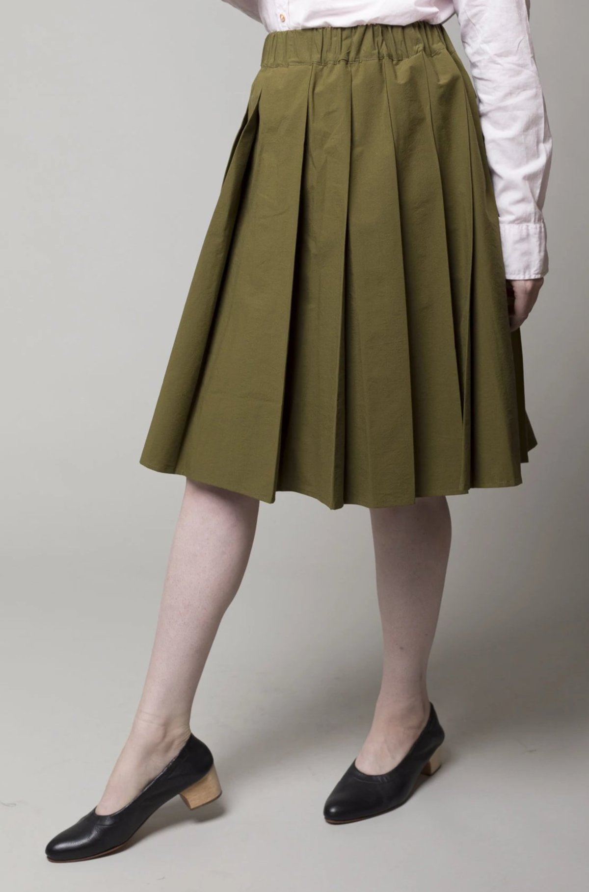 A Punto B Pleated Skirt - Grass Green - Image 3 of 4