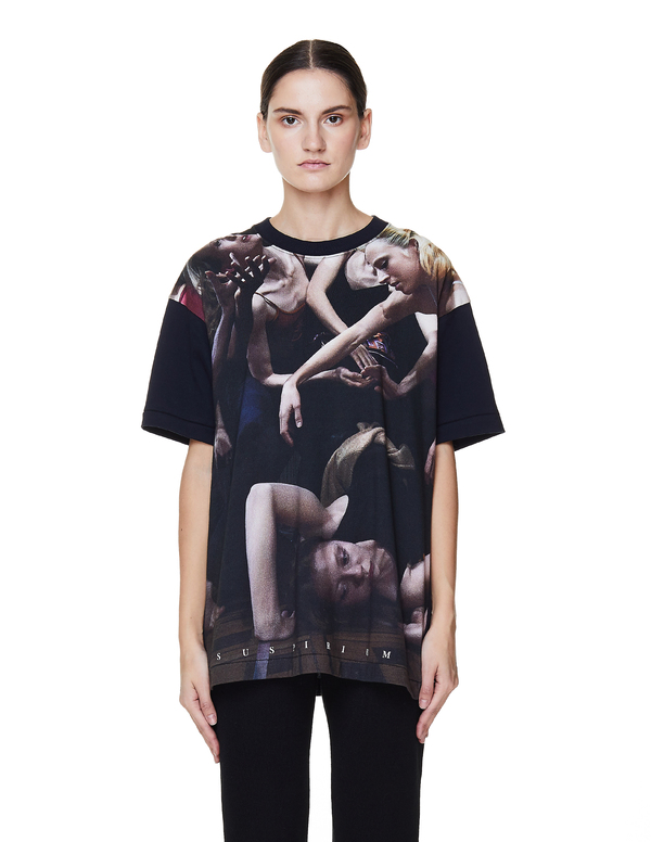 Undercover Suspirium Printed Cotton T-Shirt - black | Garmentory