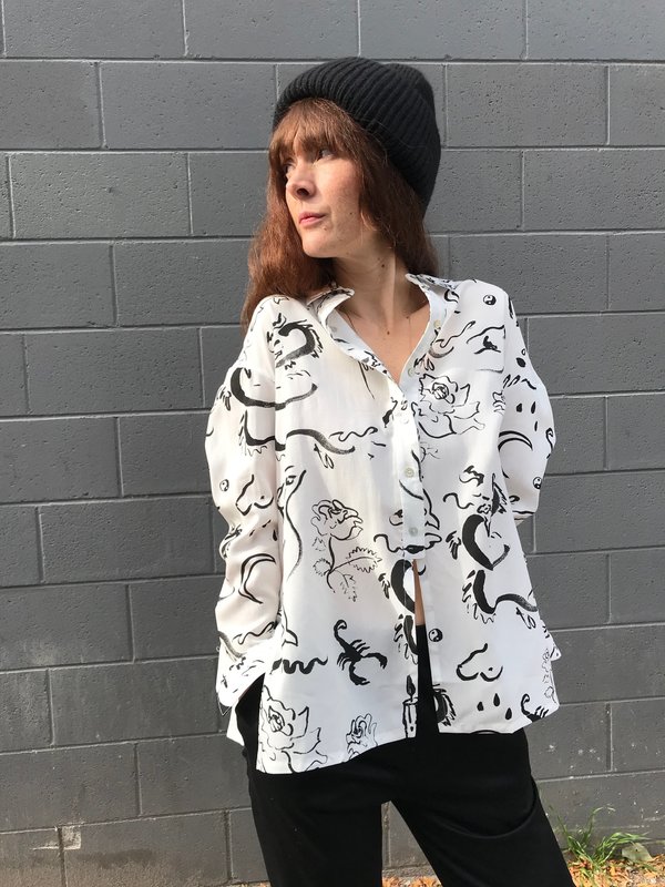 Paloma Wool Dragon Shirt - Off White | Garmentory