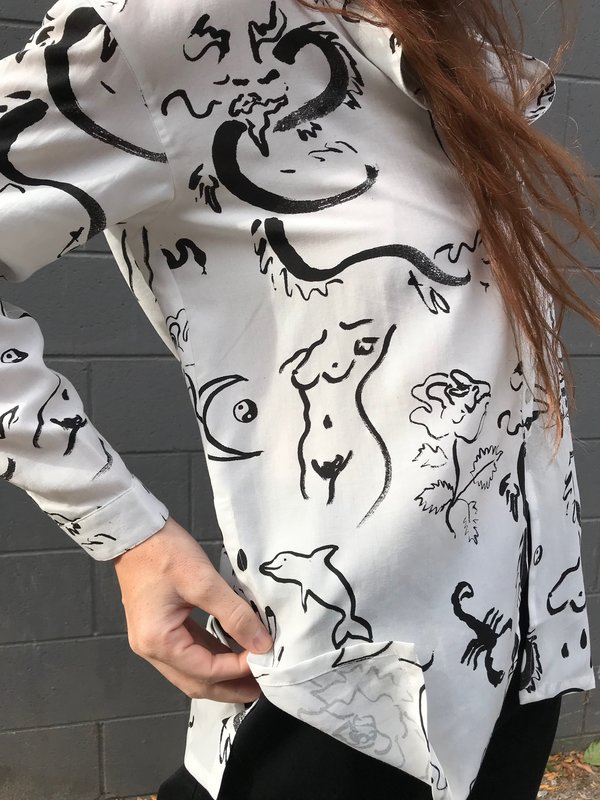 Paloma Wool Dragon Shirt - Off White | Garmentory