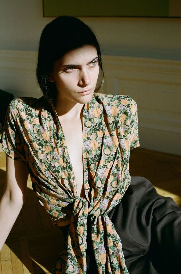 Wray Wrap Top - Peony Foral | Garmentory