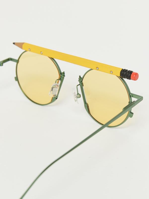 Henrik Vibskov x Gentle Monster Pencil Glasses - Yellow | Garmentory