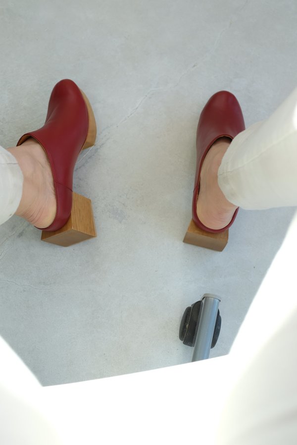 Beklina Matisse Platform Mules - Blood Beklina Matisse Platform Mules - Blood