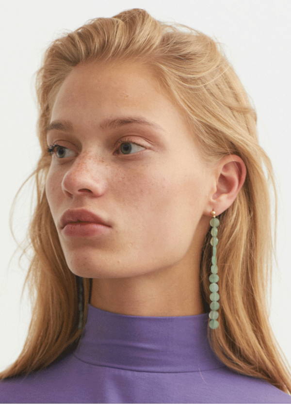 Paloma Wool Lacasa Drop Earrings - Cyan | Garmentory