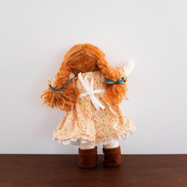 Kids Shop Merci Milo Waldorf Doll with Red Hair - Floral Orange Dress Kids Shop Merci Milo Waldorf Doll with Red Hair - Floral Orange Dress